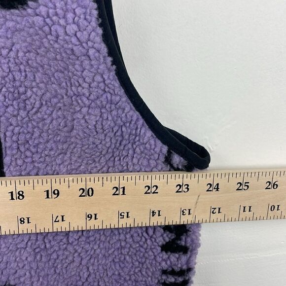 Cloak Men’s Purple and Black Sherpa Vest size XL - Picture 13 of 14